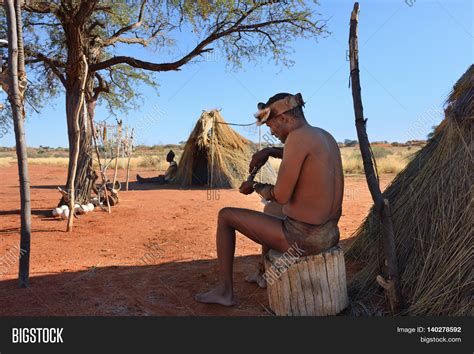 Bushmen Village Image And Photo Free Trial Bigstock
