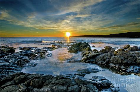 Rocky Beach At Sunset Photograph By Tricio Photography Fine Art America