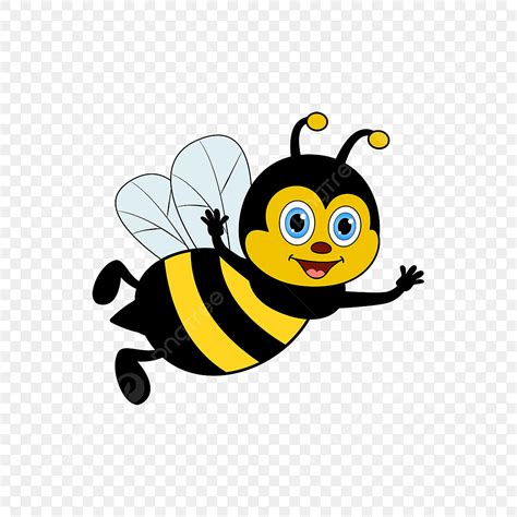Cartoon Bee Clipart Png Images Bee Clipart Cartoon Cute Vector Flying