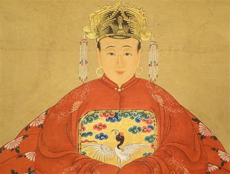 Proantic Pair Paintings China Portraits Couple Ancestors Mandarin Dig