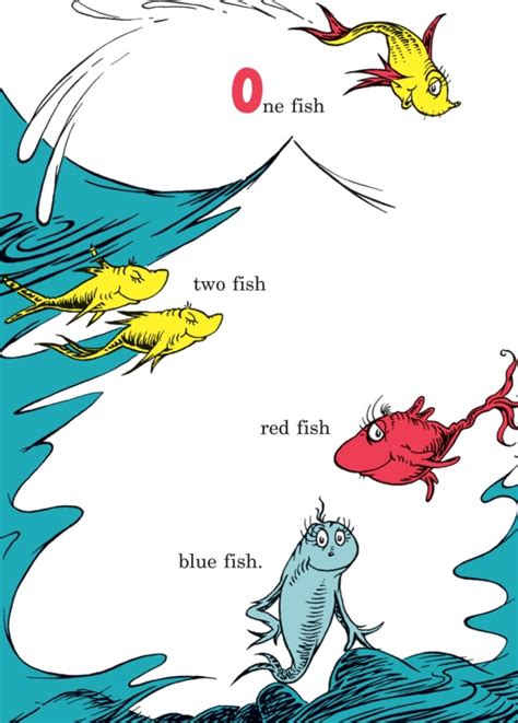 One Fish Two Fish Red Fish Blue Fish Author Dr Seuss Random House