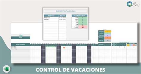 Plantilla Gratuita De Control De Vacaciones En Excel