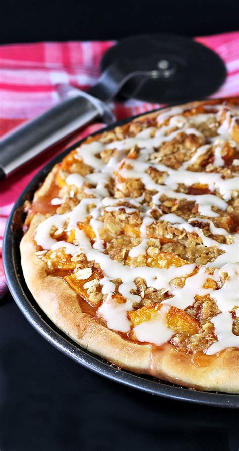 With just 5 ingredients (not including water, salt. Peach Dessert Pizza - Recipes Food and Cooking