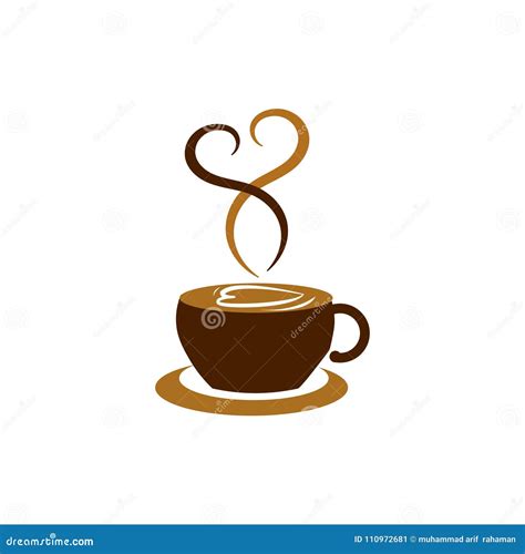 Coffee Shop Logo Vector Illustration Espresso Coffee Icon Symbol