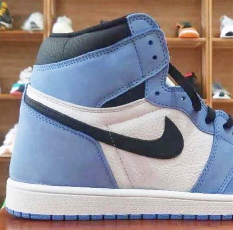 The shoe will reportedly be available in men's, grade school. Eerste foto gelekt van aankomende Air Jordan 1 University Blue