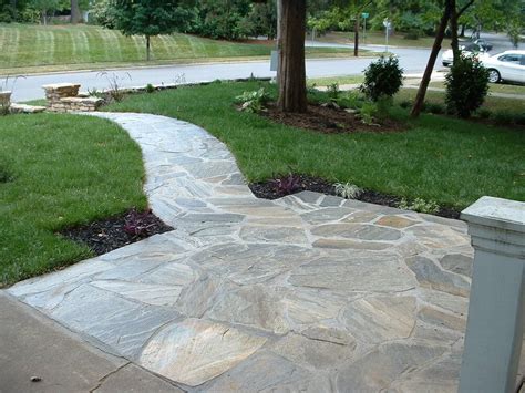 Front yard flagstone walkway landscape installation in santa barbara, ca. 2017 Flagstone Prices | Flagstone Walkway Costs & Advantages