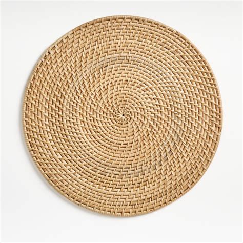 Round up and save when i get paid. Artesia Natural Round Placemat + Reviews | Crate and Barrel