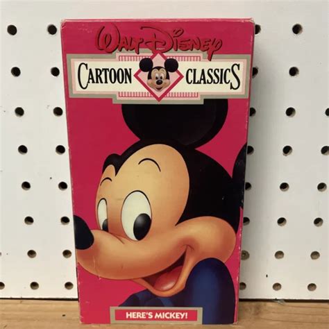 WALT DISNEY CARTOON Classics V 1 Heres Mickey VHS 1991 7 00