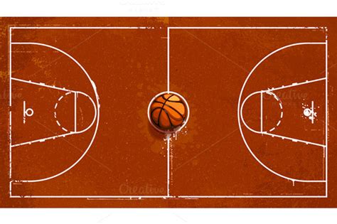 Cartoon Basketball Court Clipart Clip Art Library