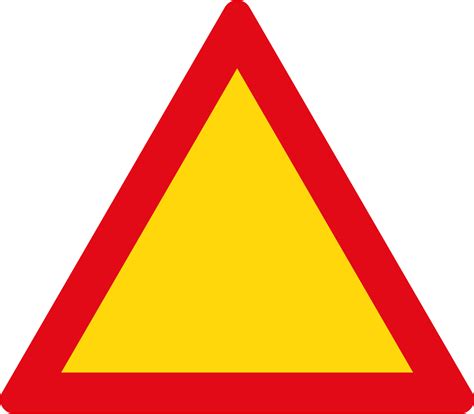 Filetriangle Warning Sign Red And Yellowsvg Wikimedia Commons