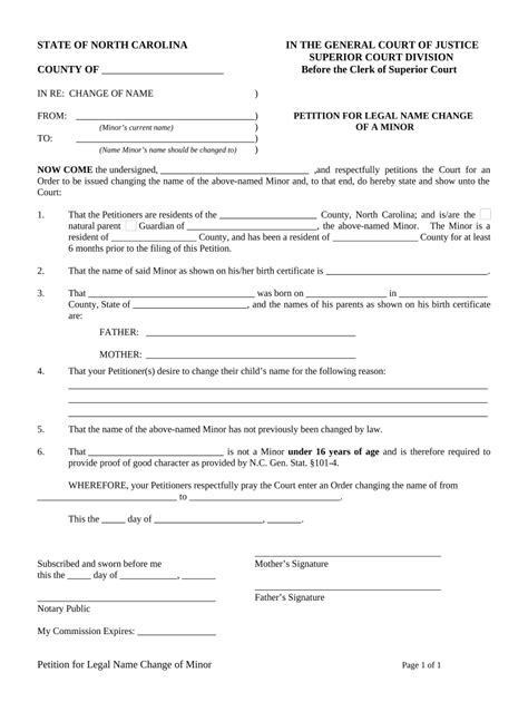 North Carolina Legal Form Fill Out And Sign Printable Pdf Template Signnow