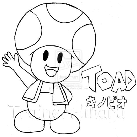 Super Mario Toad Coloring Pages At Free Printable