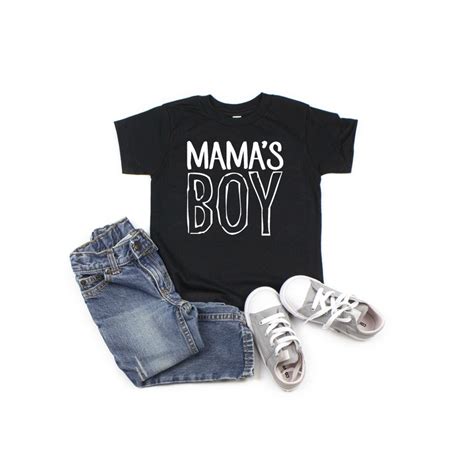Mamas Boy Tshirt Mommas Boy Kids Shirt Soft Etsy