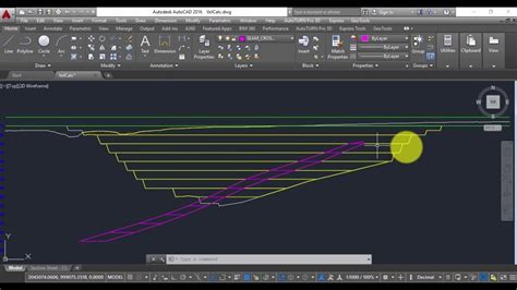 Create Section By Autocad Land Destop 5to Create A Section Line
