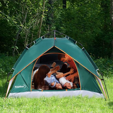 Pop Up Tent Camping Tent Automatic Instant Pop Up Setup Tent With Sun Shelter Uv Protection