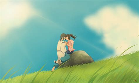 Spirited Away Hd Wallpaper Studio Ghibli Grassland Scene By Ai Kuroha