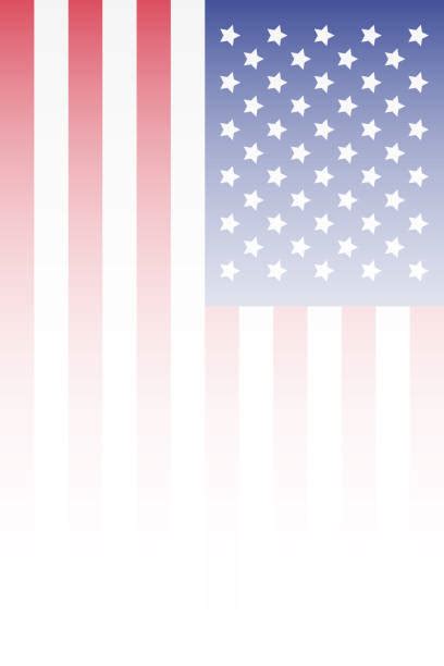 Vertical American Flag Illustrations Royalty Free Vector Graphics