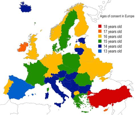Sexual Age Of Consent In Usa Depending On State And Europe The Skills