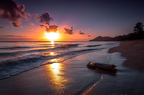Красивый Закат На Пляже Фото Картинки фотографии