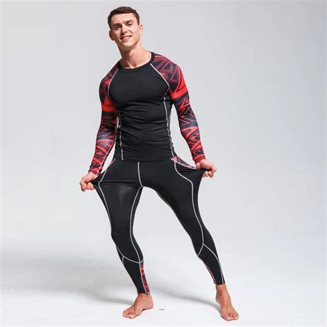 men s ski underwear set winter thermal underwear running quick drying tights compressed