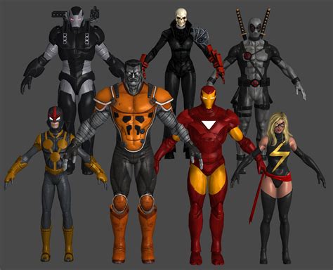 Random VU Pack Marvel Heroes XNALara by Xelandis on DeviantArt