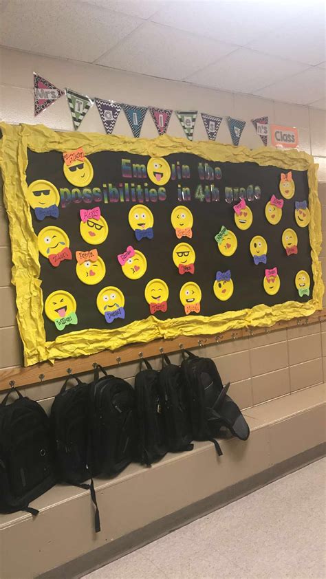 Emoji Bulletin Board Back To School Emoji Classroom Decor Emoji