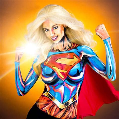 Woman Paints Stunning Superhero Costumes On Her Naked Body My Xxx Hot