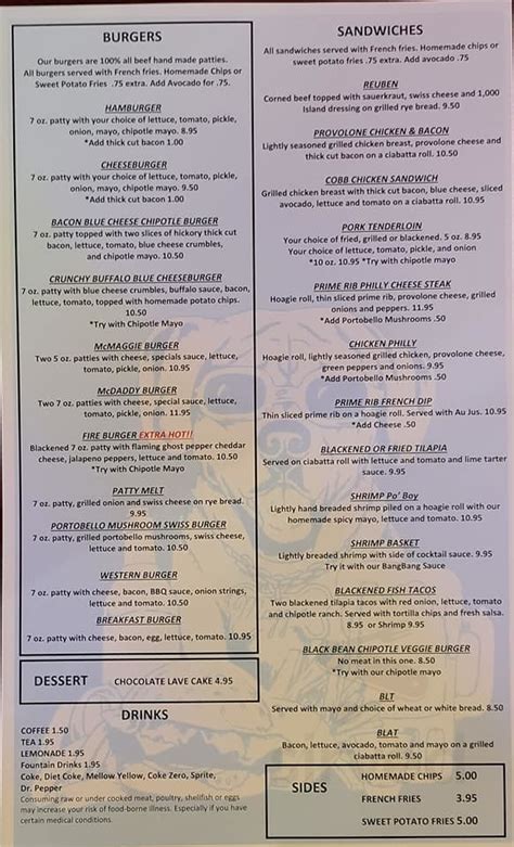 Maggies Bar And Grill Menus In Boonville Missouri United States