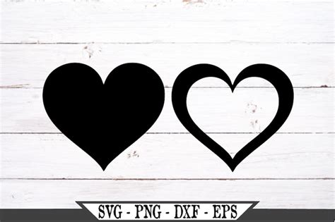 Heart Svg Heart Clipart Heart Shape Cut File For Cricut And Etsy