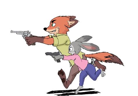 Nick Wilde And Judy Hopps Undercover Cops By A Yandere Foxdeviantart