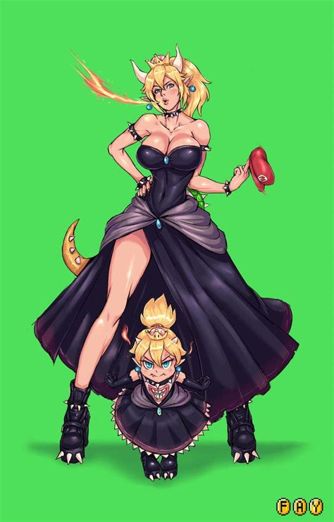 bowsette by faymantra super mario art mario fan art sexy anime art