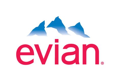 Some logos are clickable and available in large sizes. evian® Natural Spring Water Debuts New Bottle Design in U.S.