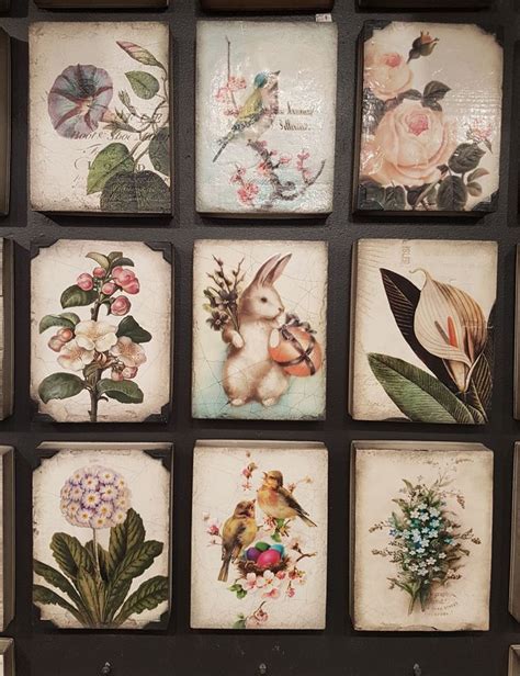Sid Dickens Tiles Display Wall For Spring Antique Botanical Print