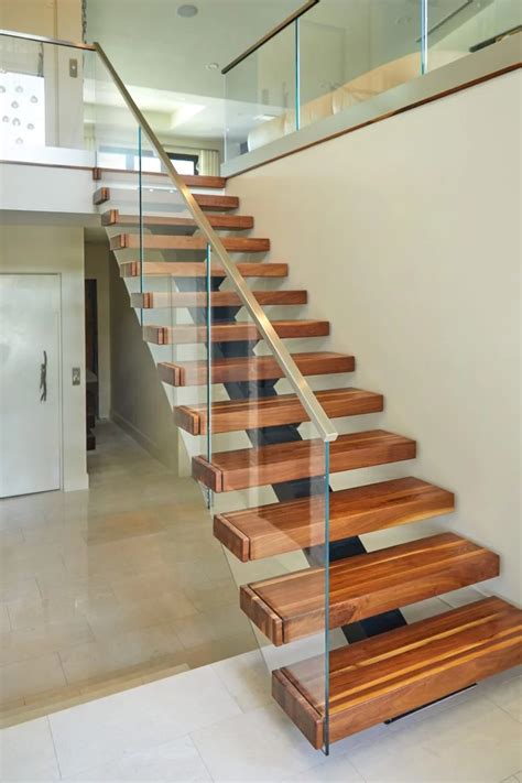 Floating Stairs With Vedera Glass Railing Viewrail Modern Staircase