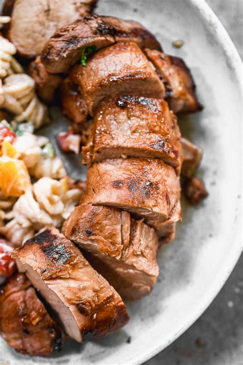 This takes less than 30 minutes to make and we enjoyed this with a cucumber tomato salad on the side. Easy Mustard Pork Tenderloin with Grilled Vegetables in Foil