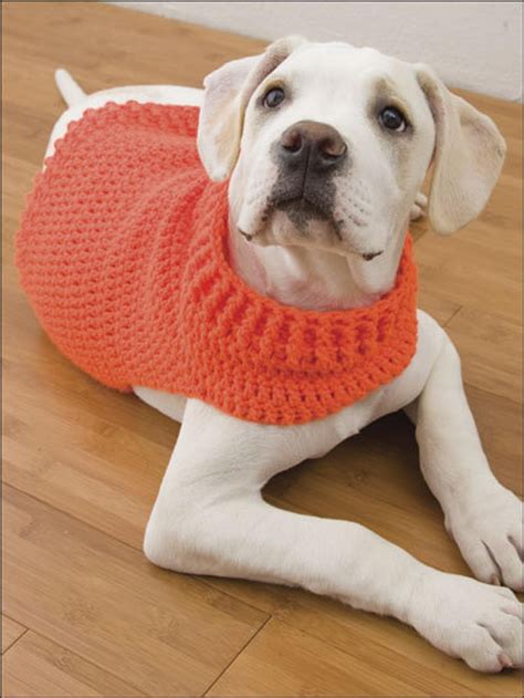 Hand Crochet Hunters Dog Sweater Brit Orange Medium Made To Order
