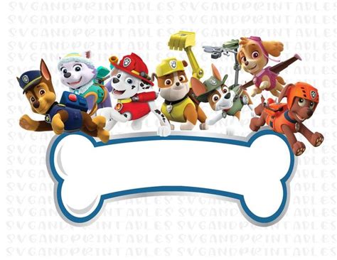 Paw Patrol Birthday Party Banner With Dogs And Pirate Hats On Its Back