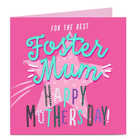 Buy Personalised Mothers Day Card The Best Foster Mum For Gbp 329 Card Factory Uk