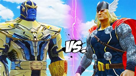 Thor Vs Thanos Epic Battle Youtube