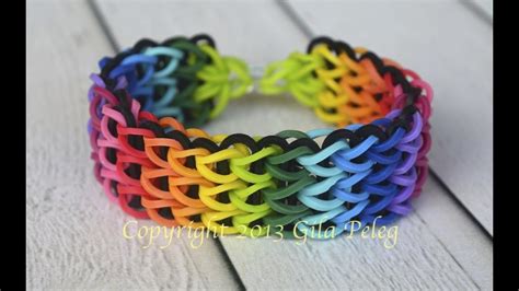 How To Make A Multicolor Rainbow Loom Triple Single Bracelet This