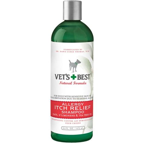 Vets Best Allergy And Itch Relief Shampoo 16 Oz Vets Best Medicated Dog