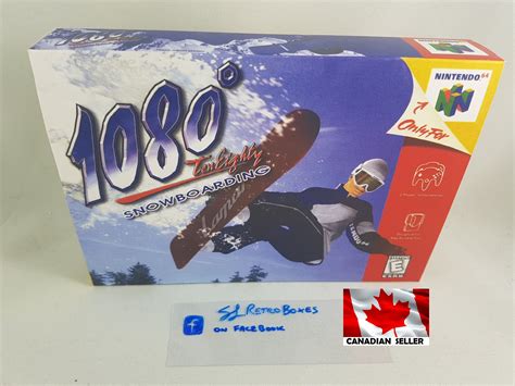 1080 Snowboarding N64 Nintendo 64 Replacement Custom Box Etsy