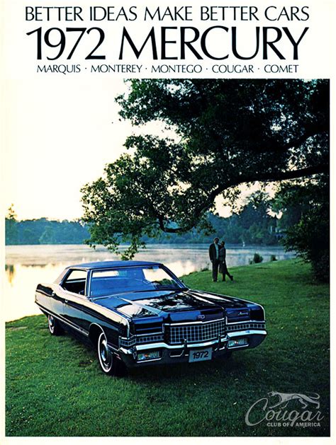 Mercury Cougar Brochures And Inserts The Cougar Club Of America