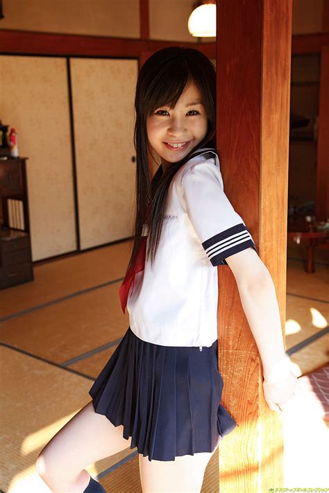 Lemon Mizutama Japanese Sexy Idol Sexy Japanese School Girl Uniform Fashion Photo Shoot Part Photo