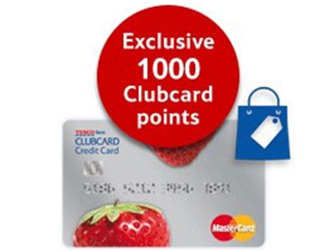 Maybe you would like to learn more about one of these? 1,000 Clubcard points bonus with Tesco credit card