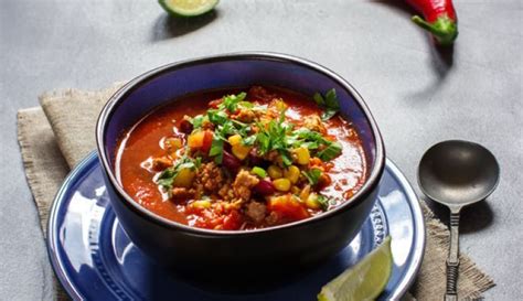 Culy Homemade chilisoep met gehakt kidneybonen en mais