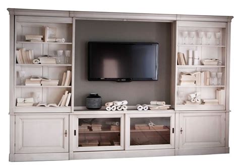 Sliding Tv Bookcase Wall Unit From Grange Furniture Traditional