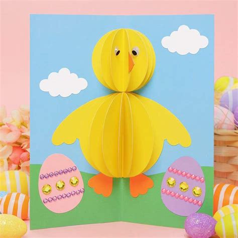 Pop Up Easter Chick Card Baker Ross