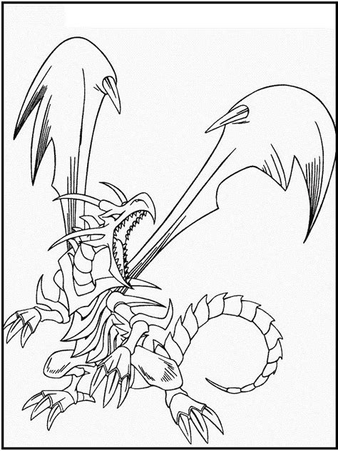Red Eyes Black Dragon Coloring Pages