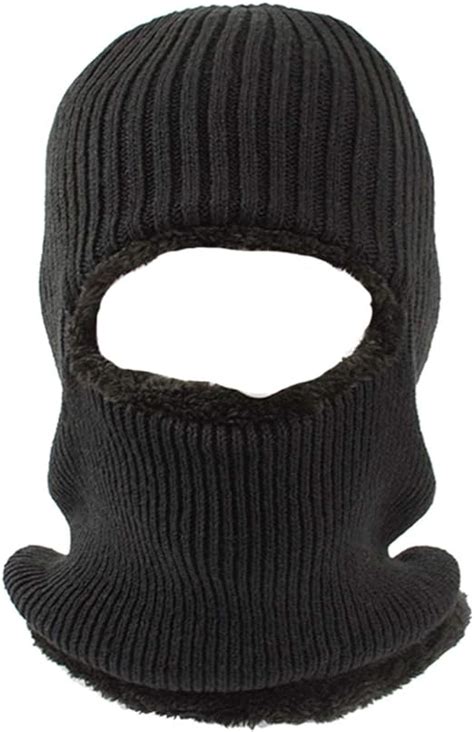 Tagvo Winter Knitted Balaclava Beanie Hat With Flexible Neck Warmer Unisex Windproof Warm Ski